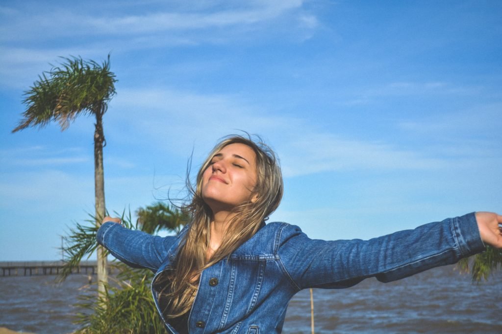 woman happy