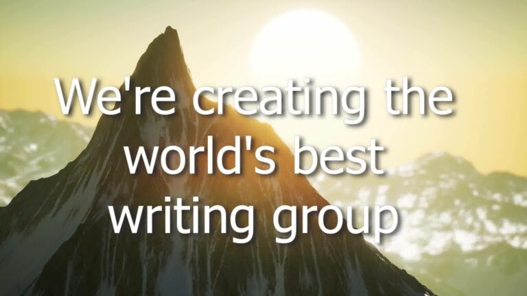 We are creating the world's best writing group