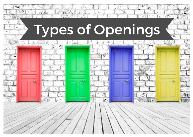 Types of Openings